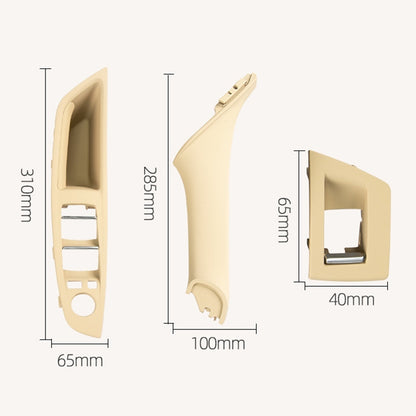 Car High Configuration Version Inside Doors Handle Pull Trim Cover 5141 7225 873 for BMW F10 F18, Left Driving, High Configuration Version (Black), High Configuration Version (Beige White), High Configuration Version (Grey)                             ...