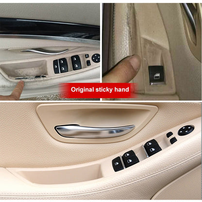 Car High Configuration Version Inside Doors Handle Pull Trim Cover 5141 7225 873 for BMW F10 F18, Left Driving, High Configuration Version (Black), High Configuration Version (Beige White), High Configuration Version (Grey)                             ...