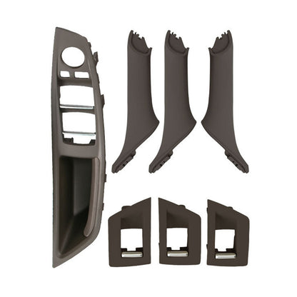 Car Imported Version Inside Doors Handle Pull Trim Cover 5141 7225 873 for BMW F10 F18, Left Driving, Imported Version (Dark Coffee), Imported Version (Beige White), Imported Version (Grey), Imported Version (Beige), Imported Version (Wine Red)