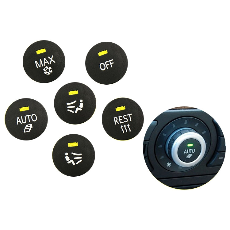 Car Air Conditioner Panel Switch Button MAX Snow Key 6131 9250 196-1 for BMW E60 2003-2010, Left Driving, MAX Snow