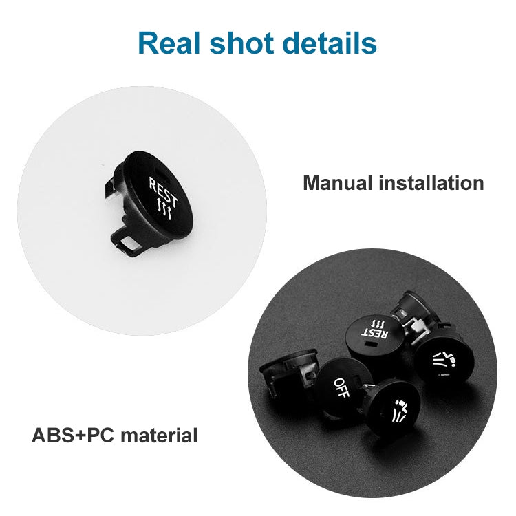 Car Air Conditioner Panel Switch Button MAX Snow Key 6131 9250 196-1 for BMW E60 2003-2010, Left Driving, MAX Snow