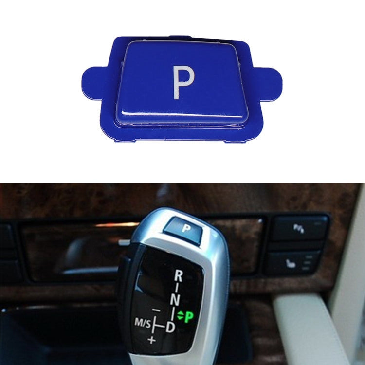 Car Gear Lever Auto Parking Button Letter P Cap for BMW X5 X6 2007-2013, Left Driving, For BMW X5 X6 2007-2013 (Black), For BMW X5 X6 2007-2013 (Blue), For BMW X5 X6 2007-2013 (Red)