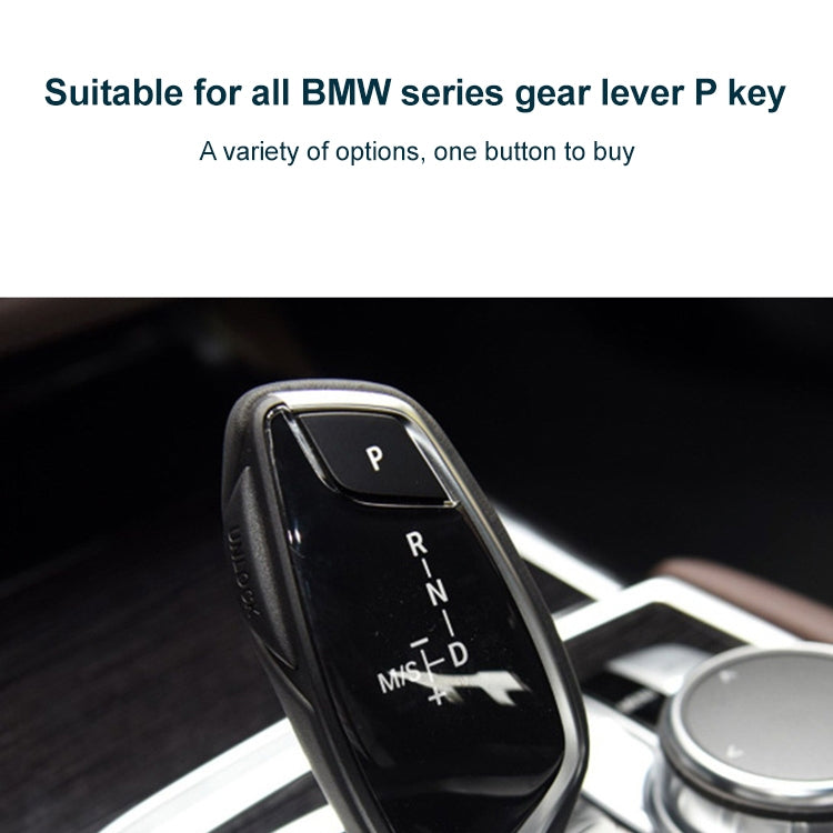 Car Gear Lever Auto Parking Button Letter P Cap for BMW 3 Series F30 2012-2019, Left Driving, For BMW 3 Series 2012-2019