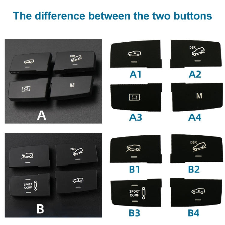 Car Model A2 Downhill Auxiliary Switch Shift Button for Mercedes-Benz GL GLE Class W166, Left Driving, A2