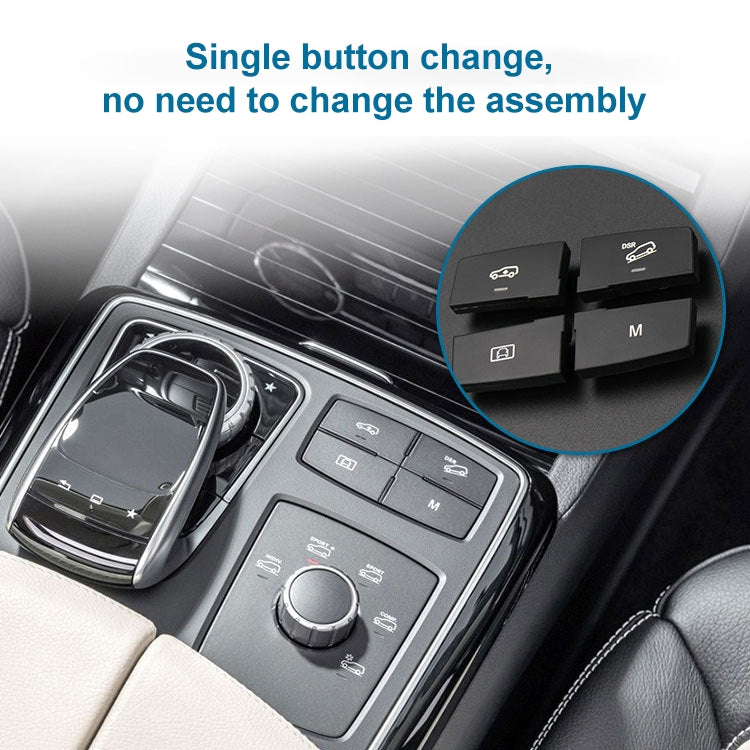 Car Model A4 Downhill Auxiliary Switch Shift Button for Mercedes-Benz GL GLE Class W166, Left Driving, A4