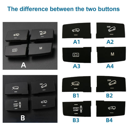 Car Model B3 Downhill Auxiliary Switch Shift Button for Mercedes-Benz GL GLE Class W166, Left Driving, B3