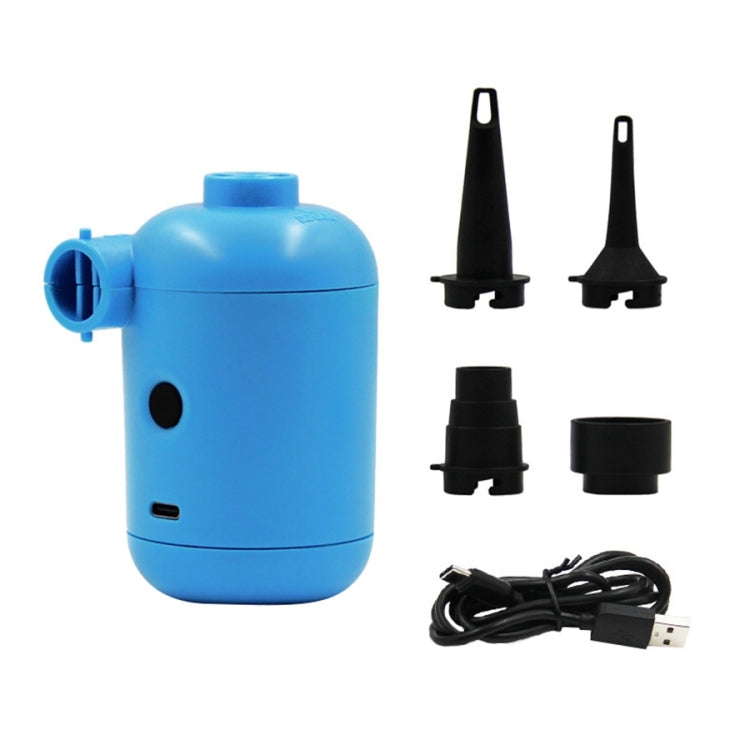 HT-426 USB Electric Air Pump for Rubber Boat Inflatable Bed, HT-426 (White), HT-426 (Blue)