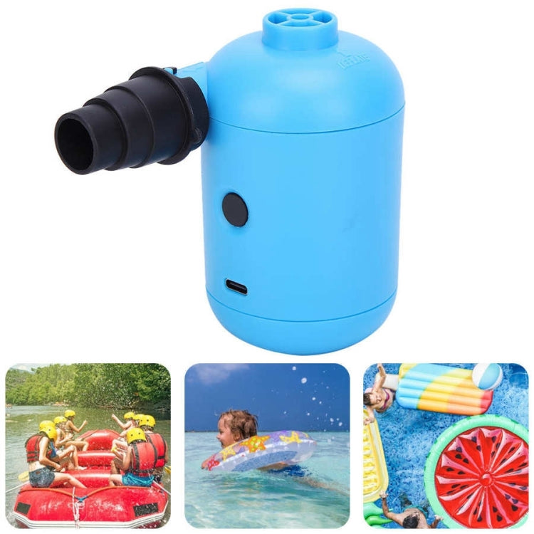 HT-426 USB Electric Air Pump for Rubber Boat Inflatable Bed, HT-426 (White), HT-426 (Blue)