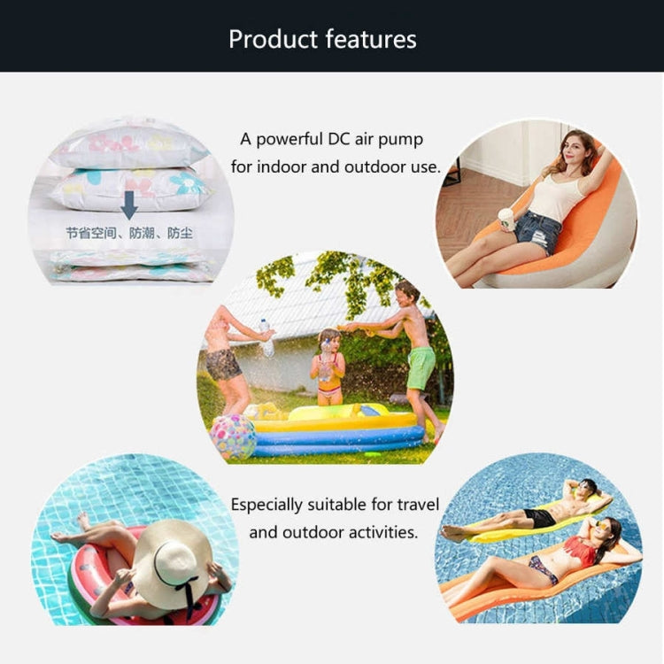 HT-426 USB Electric Air Pump for Rubber Boat Inflatable Bed, HT-426 (White), HT-426 (Blue)