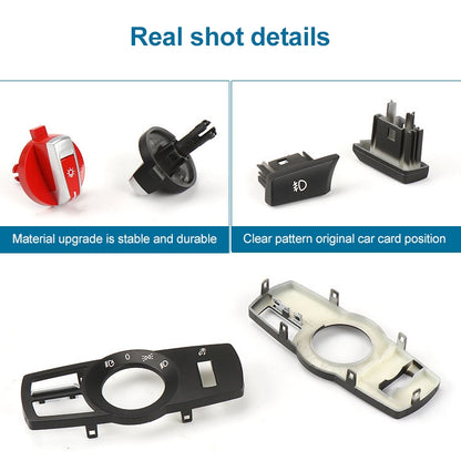 Car Rear Fog Light Switch Button Knob for BMW 5 Series 2010-2017, Left Driving, Rear Fog Light Switch