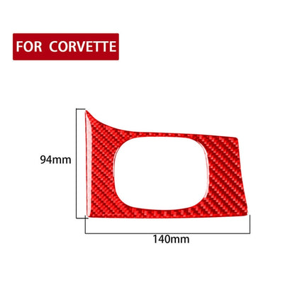 Carbon Fiber Car Headlight Switch Panel Sticker for Chevrolet Corvette C5 1998-2004, Left Drive, Headlight Switch Panel Sticker