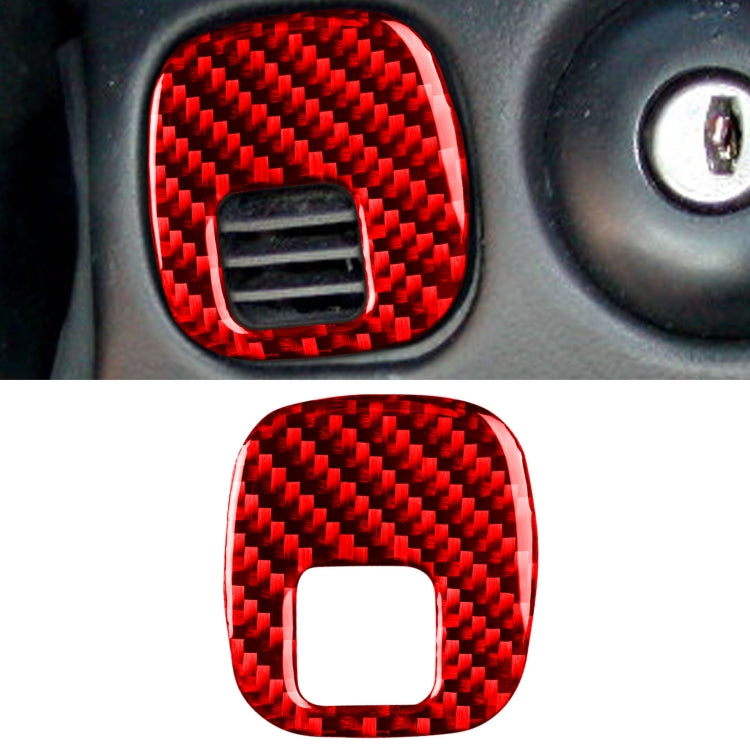 Carbon Fiber Car Key Panel Button Sticker for Chevrolet Corvette C5 1998-2004, Left Drive, Key Panel Button Sticker