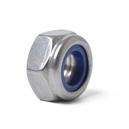 60 PCS Car 304 Stainless Steel Lock Nuts Nylon Insert Locknut Kit M3-M10, 60 PCS