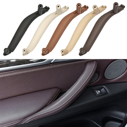 Car Right Side Inside Doors Handle Pull Trim Cover for BMW X5 / X6, Left Driving, Right Side (Orange), Right Side (Grey White), Right Side (Beige), Right Side (Black), Right Side (Dark Coffee)