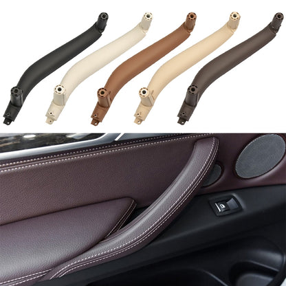 Car Left Side Inside Doors Handle Pull Trim Cover for BMW X5 / X6, Left Driving, Left Side (Beige), Left Side (Black), Left Side (Dark Coffee), Left Side (Orange), Left Side (Grey White)