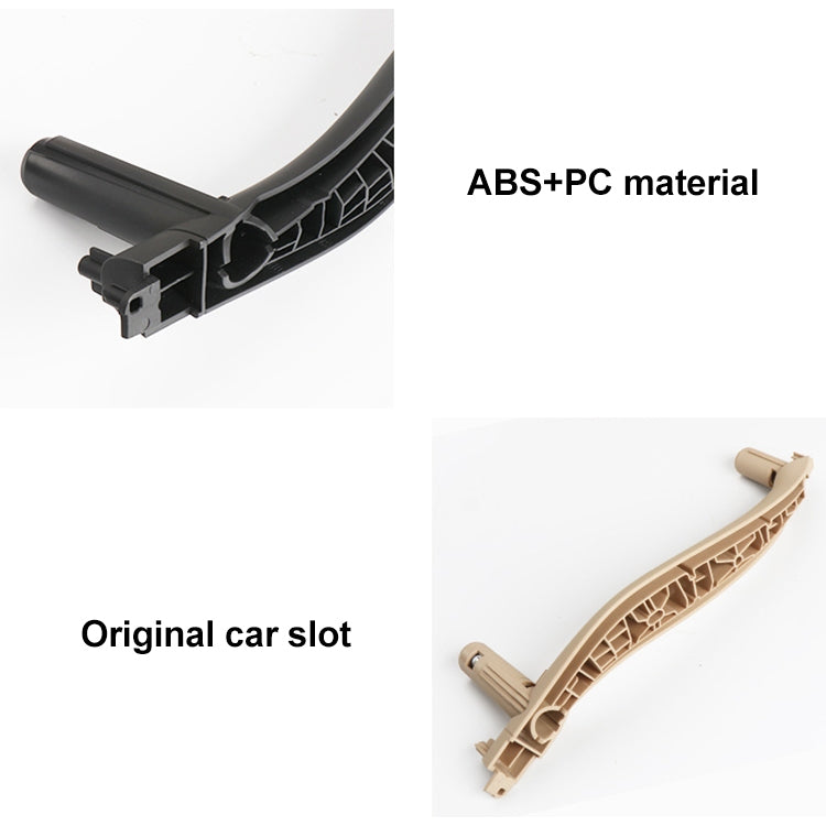 Car Left Side Inside Doors Handle Pull Trim Cover for BMW X5 / X6, Left Driving, Left Side (Beige), Left Side (Black), Left Side (Dark Coffee), Left Side (Orange), Left Side (Grey White)