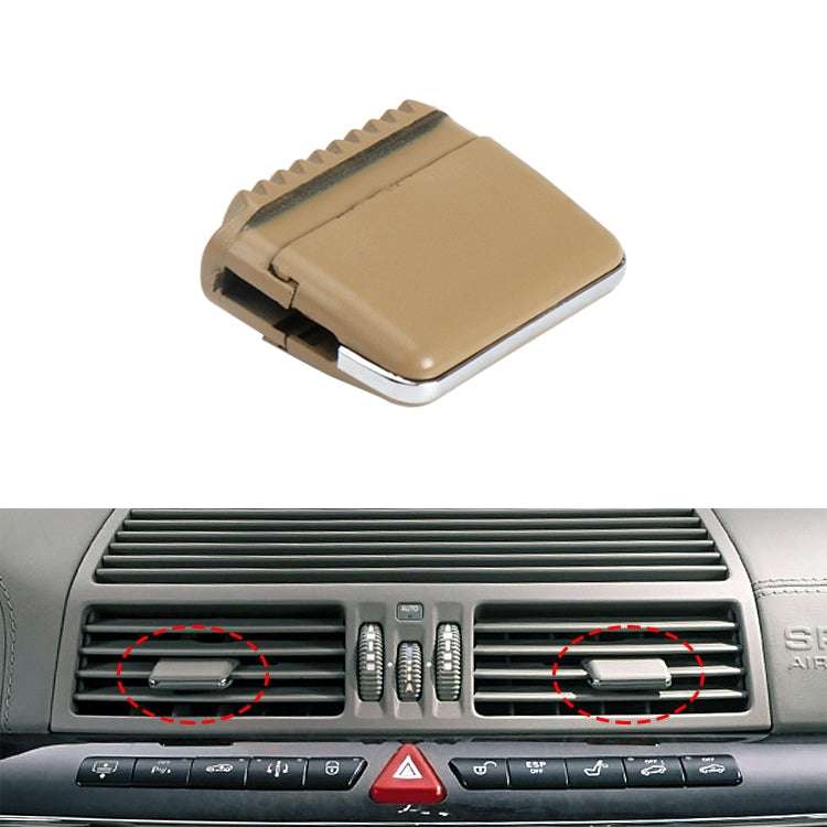 Car Middle Air Conditioning Exhaust Switch Paddle for Mercedes-Benz S Class W220 1998-2005, Left Driving, Middle (Black), Middle (Grey), Middle (Khaki), Middle (Beige)