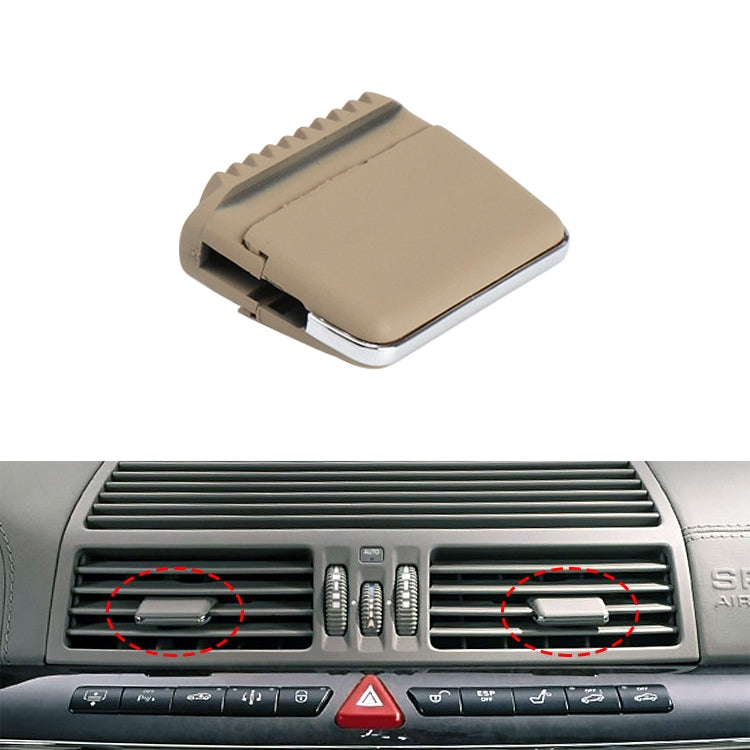 Car Middle Air Conditioning Exhaust Switch Paddle for Mercedes-Benz S Class W220 1998-2005, Left Driving, Middle (Black), Middle (Grey), Middle (Khaki), Middle (Beige)