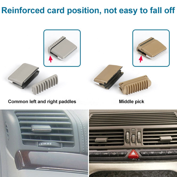 Car Middle Air Conditioning Exhaust Switch Paddle for Mercedes-Benz S Class W220 1998-2005, Left Driving, Middle (Black), Middle (Grey), Middle (Khaki), Middle (Beige)