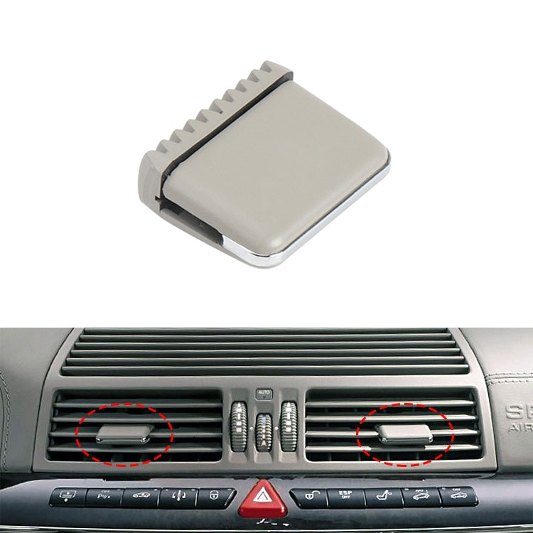 Car Left and Right Side Air Conditioning Exhaust Switch Paddle for Mercedes-Benz S Class W220 1998-2005, Left Driving, Left and Right Side (Khaki), Left and Right Side (Beige), Left and Right Side (Black), Left and Right Side (Grey)