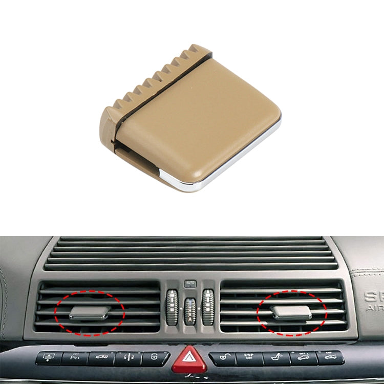 Car Left and Right Side Air Conditioning Exhaust Switch Paddle for Mercedes-Benz S Class W220 1998-2005, Left Driving, Left and Right Side (Khaki), Left and Right Side (Beige), Left and Right Side (Black), Left and Right Side (Grey)