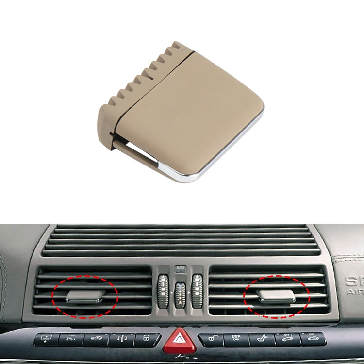 Car Left and Right Side Air Conditioning Exhaust Switch Paddle for Mercedes-Benz S Class W220 1998-2005, Left Driving, Left and Right Side (Khaki), Left and Right Side (Beige), Left and Right Side (Black), Left and Right Side (Grey)