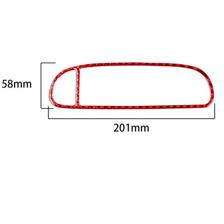 Carbon Fiber Car Air Outlet Sticker for Chevrolet Corvette C5 1998-2004, Left Drive, Air Outlet Sticker