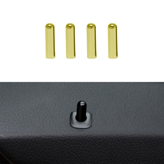 4 in 1 Car Door Latch Pin Door Screw Knob Cap Cover Trim for BMW F10, Left Driving, For BMW F10 (Gold), For BMW F10 (Blue), For BMW F10 (Red), For BMW F10 (Silver)