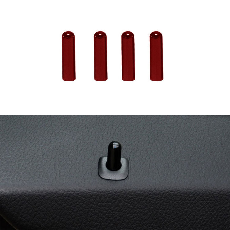 4 in 1 Car Door Latch Pin Door Screw Knob Cap Cover Trim for BMW F10, Left Driving, For BMW F10 (Gold), For BMW F10 (Blue), For BMW F10 (Red), For BMW F10 (Silver)