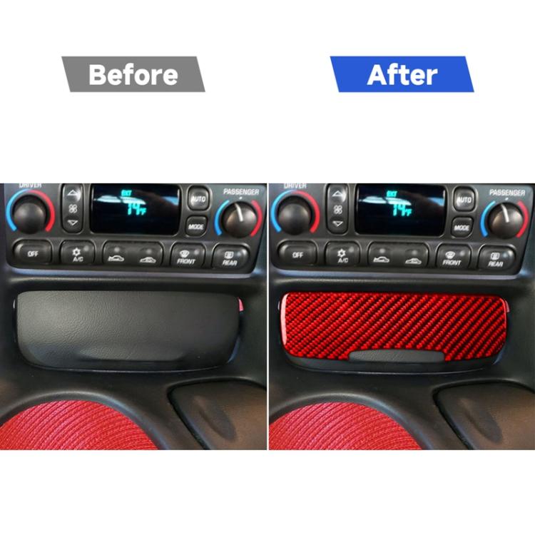 Carbon Fiber Car Power Outlet Cover Sticker for Chevrolet Corvette C5 1998-2004, Left Drive, Power Outlet Cover Sticker