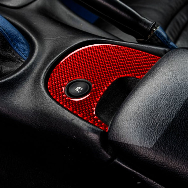 Carbon Fiber Car Lower Console Sticker for Chevrolet Corvette C5 1998-1999, Left Drive, Lower Console Sticker A