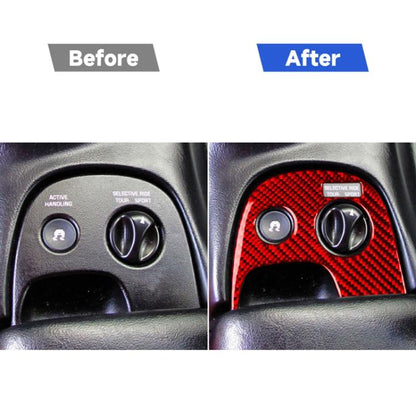 Carbon Fiber Car Traction Control Sticker for Chevrolet Corvette C5 1998-1999, Left Drive, Traction Control Sticker A
