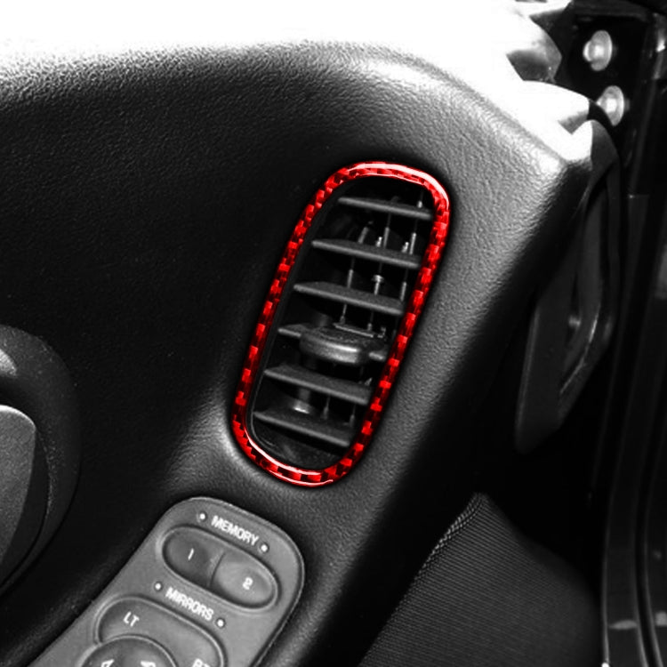 2 in 1 Car Carbon Fiber Driver Side Air Vent Sticker for Chevrolet Corvette C5 1998-2004, Left Drive, Driver Side Air Vent Sticker
