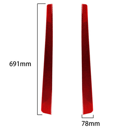 2 in 1 Car Carbon Fiber Threshold Sticker for Chevrolet Corvette C5 1998-2004, Left Drive, Threshold Sticker