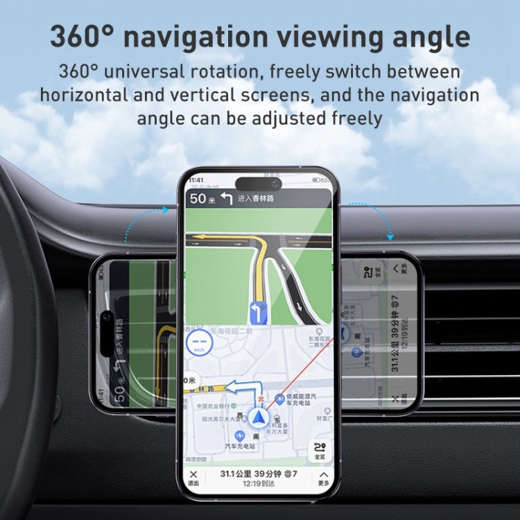 MOMAX MoVe Universal Transparent Magnetic Air Outlet Car Holder, CM22E, CM22L