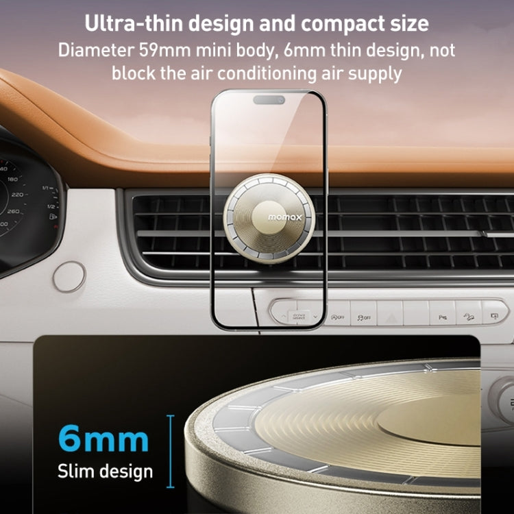 MOMAX MoVe Universal Transparent Magnetic Air Outlet Car Holder, CM22L, CM22E