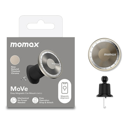 MOMAX MoVe Universal Transparent Magnetic Air Outlet Car Holder, CM22L, CM22E