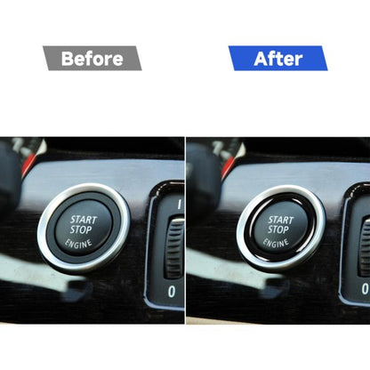 For BMW 3 Series E90/E92/E93 2009-2012 Car One-button Start Carbon Fiber Trim Ring, Left and Right Drive Universal, Car One-button Start