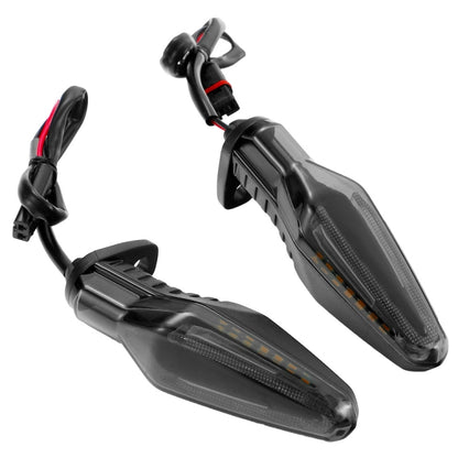 2pcs KC062 For BMW R1200 Motorcycle 18LEDs Turn Signal Light, KC062 (Transparent Black)