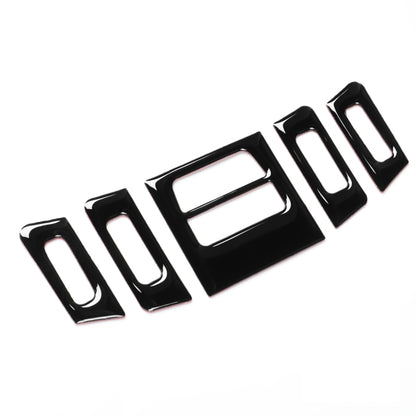 For BMW 3 Series E90/E92/E93 2005-2012 5pcs Low Allocation Car Air conditioner Air Outlet Decorative Sticker, Left and Right Drive Universal, Low Allocation Car Air Outlet Decorative