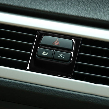 For BMW 3 Series E90/E92/E93 2005-2012 5pcs Low Allocation Car Air conditioner Air Outlet Decorative Sticker, Left and Right Drive Universal, Low Allocation Car Air Outlet Decorative