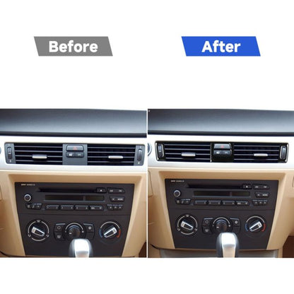 For BMW 3 Series E90/E92/E93 2005-2012 5pcs Low Allocation Car Air conditioner Air Outlet Decorative Sticker, Left and Right Drive Universal, Low Allocation Car Air Outlet Decorative