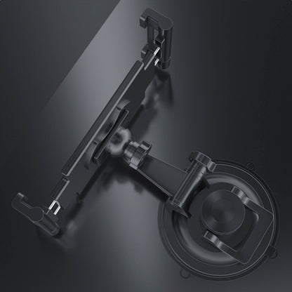 Car Dashboard Tablet Holder PVC Suction Cup Windshield Bracket + Tray, PVC Suction Cup + Tray