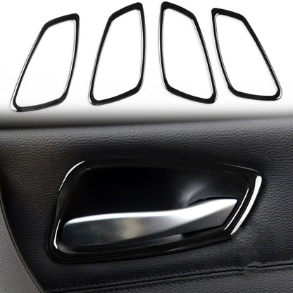 For BMW 3 Series E90 2005-2012 4pcs Car Door Handle Decorative Sticker, Left and Right Drive Universal, Car Door Handle