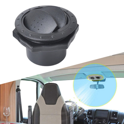 Universal 60mm Round AC Air Outlet Vent for RV Bus Boat Yacht Auto Air Conditioner Vent Replacement Parts Car Accessories, A Style (Grey), A Style (Black)
