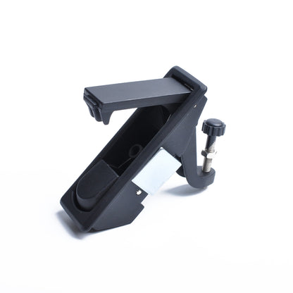 Black Zinc Alloy Adjustable Lever Hand Operated Compression Latch with Raised Trigger for RV / Trailer, Non-Locking, Black