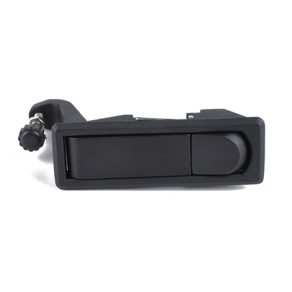 Black Zinc Alloy Adjustable Lever Hand Operated Compression Latch with Raised Trigger for RV / Trailer, Non-Locking, Black