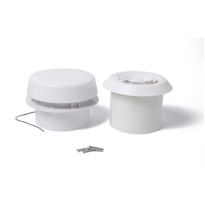 Mushroom Shape 12V White Volt  RV Roof Mute Air Vent Fan Camper Travel Trailer, A0673