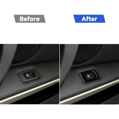 For BMW 3 Series E90/320i/325i 2005-2012 Car Right Drive Window Lifting Panel with Folding Key Decorative Sticker, Diameter: 35.8cm, Car Right Drive Window Lifting Panel, Diameter: 35.8cm