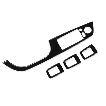 For BMW 3 Series E90/320i/325i 2005-2012 Car Left Drive Window Lifting Panel with Folding Key Decorative Sticker, Diameter: 37.8cm, Car Left Drive Window Lifting Panel, Diameter: 37.8cm